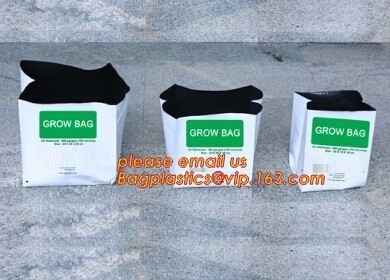 Effective UV Stabilized Black White Plastic Growing Bag / Polyethylene Jumbo Tree Planter Bag,Poly seedling bag 5 gallon