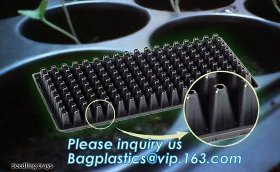 plastic plant vegetable nursery high quality seedling trays wholesale,98/105/128 cell holes vegetable plant seedling pla