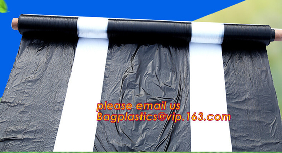 black white plastic mulch film/agricultural anti weed mulch/custom large size mulch film,Strawberry Film Ground Cover