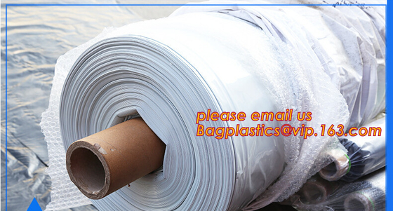 UV Resistant Black White PE/Polyethylene/Poly Reflective Plastic Mulch Film for Agricultural Ground Cover Layer BAGEASE