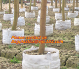 Plastic Planter Biodegradable Garden Bags , Heavy Duty Garden Sacks