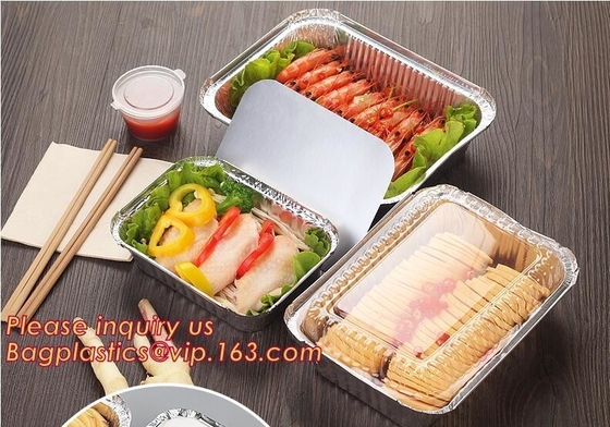 Takeaway box aluminium foil food container,Take Away 250ml ALUMINIUM FOIL CONTAINERS with LIDS,no-wrinkle baking alumini