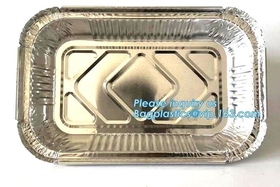 500ml smoothwall aluminum foil disposable oven safe food container,4LB / 1133 Aluminum Foil Container For Packing BBQ