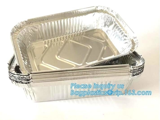 500ml smoothwall aluminum foil disposable oven safe food container,4LB / 1133 Aluminum Foil Container For Packing BBQ