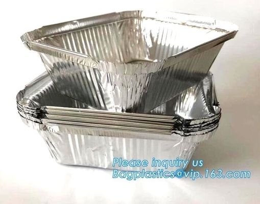 500ml smoothwall aluminum foil disposable oven safe food container,4LB / 1133 Aluminum Foil Container For Packing BBQ