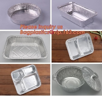 sealable aluminum foil takeaway containers,different shapes capacity take away disposable aluminum foil food container/t