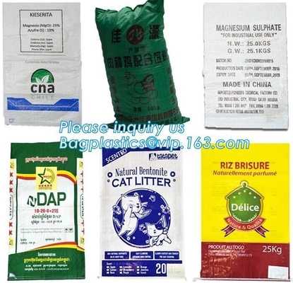 China manufacture high quality free sample recycled printed pp woven bag,beef cattle feed bag BOPP Laminated PP Woven Ba