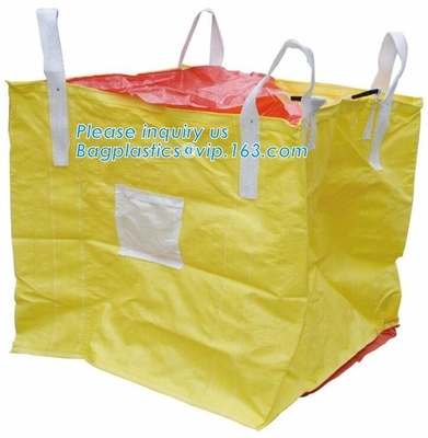 Polypropylene Woven FIBC Jumbo Bags , Plastic Jumbo Bag Building Material FIBC Bulk