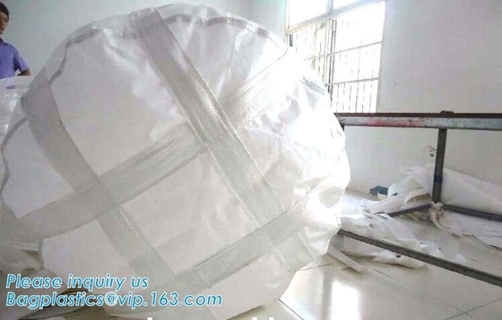 Polypropylene Woven FIBC Jumbo Bags , Plastic Jumbo Bag Building Material FIBC Bulk