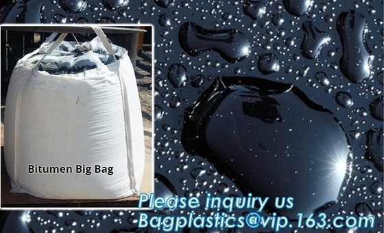 Bitumen Big FIBC Jumbo Bags Bottom Spout , Inner Liner Bag Ventilated Breathing