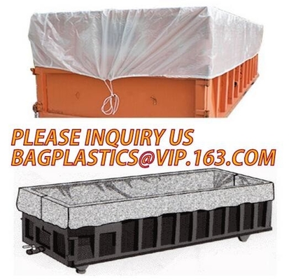 Large durable drawstring dumpster container liner for garbage disposable,dump truck liner |plastic bed liners for dumpst