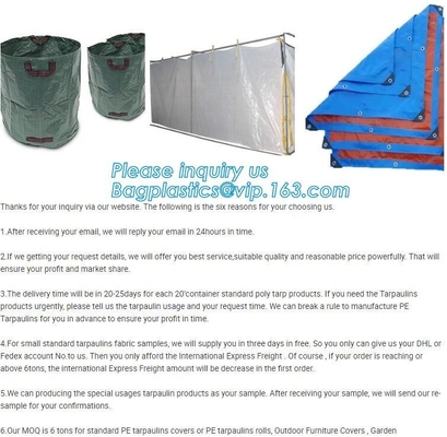 PP Fabric Waterproof Inexpensive Bulk Dumpster Container Liners,Polyethylene Woven Fabric Customized Dumpster Container