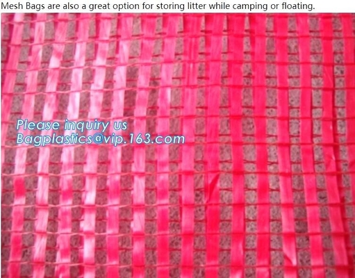 21*31cm Portable PE Fruit Oyster Onion Raschel Mesh Soap Net Bag With Handle,Cheap PP/PE Knitted plastic raschel leno me