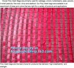 Plastic PE raschel mesh net bags for potato onion,potato bags raschel mesh bags,30x47cm gold yellow HDPE material rasche