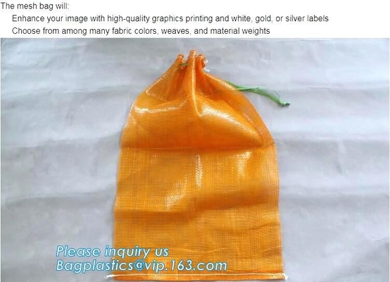 40x60cm yellow raschel mesh onion packing bag,Hot sale PE raschel mesh bag for potato,raschel net bag &amp; pp raschel mesh