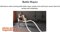 12 Power Packed Battle Rope Exercises, Crossfit Battle power ropes for training, GYM rope rings for fitness training
