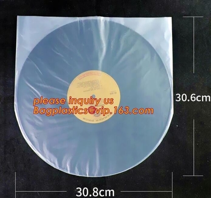 Biodegradable Resealable Clear Plastic Cd Sleeves album Packaging Bags,CD bag PP bag CD protective film for disk bag pac