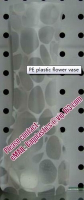 Transparent Vinyl Plastic Standup Flower Vase,PVC plastic flower vase with wonderful design,waterproof Foldable plastic