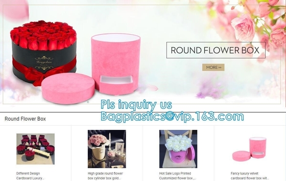 Gift Wedding Gift Paper Box Custom Round Chocolate Hard Paper Ribbon Bow