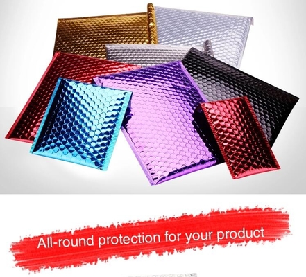 Metallic Bubble Biodegradable Mailing Bags Foil Holographic Padded Satchel