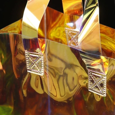 Clear Pvc Handle Bag Portable Knotted Handle PVC Ice Cooler For One Wine