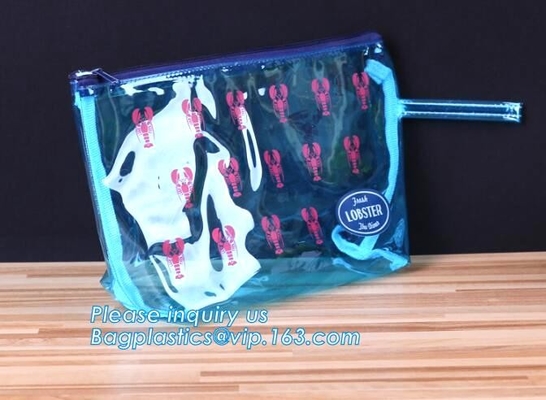 Backpack Slider Zipper Bags / Vase Drawstring Bag Waterproof PVC Header