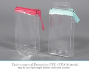Fold Up Cosmetic Bag EVA Pouch OEM Promotional Heat Seal Sewing Zipper