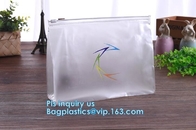 Frosted Makeup Cosmetic Bag Clothing Packaging Slider Packaging With Ziplockk