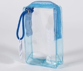 Pvc Makeup Cosmetic Bag Resealable PVC Slider Zip Poly CPE Material