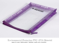 Pvc Makeup Cosmetic Bag Resealable PVC Slider Zip Poly CPE Material