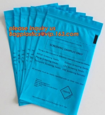 Medical Specimen Biohazard Plastic Bags / Hospital Vomit Bag PE Sheet