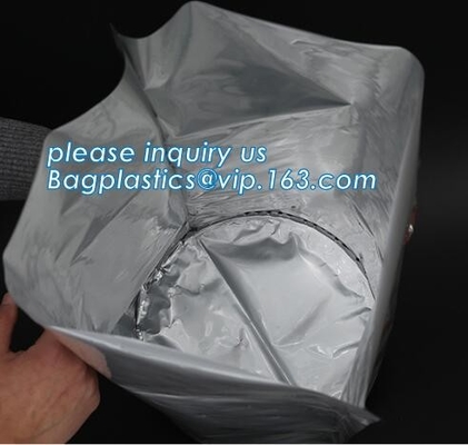 Heavy Duty Plastic Shopping Bags Circle Round Bottom Liquid And Powder Drum Liner