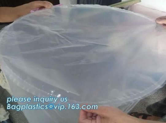 Heavy Duty Plastic Shopping Bags Circle Round Bottom Liquid And Powder Drum Liner