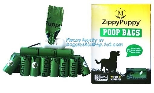 Scented Eco Friendly Dog Products Mixed Dog Pet Waste Poop Bags Refill Rolls