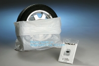 Heavy Duty Wheel Masker Tire Storage Bag , Disposable Tyre Bag On Roll Tire Storage