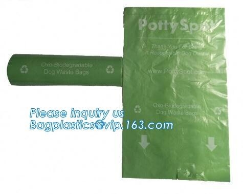 Doggy  Waste Bags Handle Dog Cat Pick Up Poop Clean Up Rubbish Bag