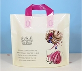 Custom printed die cut handle plastic bags manufacturer 12 x 15 inch light green promotional recycle grocery shopping ba