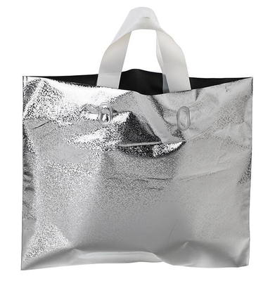 Custom print ldpe hdpe die cut handle carry poly apparel plastic merchandise gift packaging polythene shopping bag with