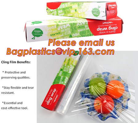 Food Wrap Film Heavy Duty Plastic Bags PVC Cling Film Plastic Wrap 30CM X 400M