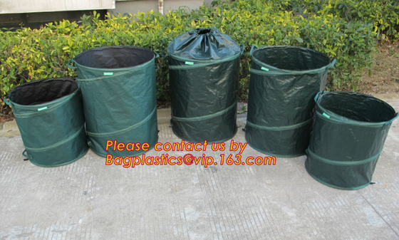 Rubbish Pop Up Biodegradable Garden Bags Waste Refuse Rubbish Grass Sack Outdoor Camping