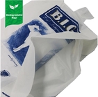 Custom design plant based compostable biodegradable HDPE soft loop handle plastic shopping bag, flexi soft loop handle p