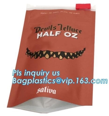 1/8oz 1/4oz 1/2oz 3.5g reclosable Zip lockkk small standup smell proof herbal pouch, sachet herbal pills pack aluminium foi