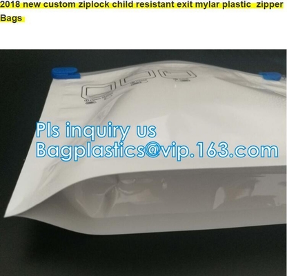 Smell Proof 7 Mil White Mylar Bags, Recycle Smell Proof Zipper Aluminum Foil Bag/Laminated Aluminum Foil Bag/Food Grade