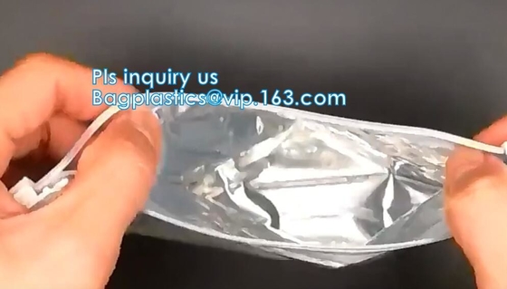 Smell Proof 7 Mil White Mylar Bags, Recycle Smell Proof Zipper Aluminum Foil Bag/Laminated Aluminum Foil Bag/Food Grade