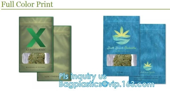 Medical Industry Use Packaging, WEED Seeds Packaging / Kraft Paper Zip Lock Bags With Zipper, Smell Proof Promotion Chil