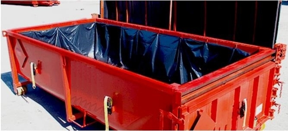 extra lagrge woven PE drawstring dumpster container 20 yard drawstring black dumpster container liners for bagplastics