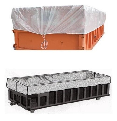 Roll-Off drawstring Containers liner Drawstring Dumpster Container Liners, Drawstring Open Top Dumpster Container Liners