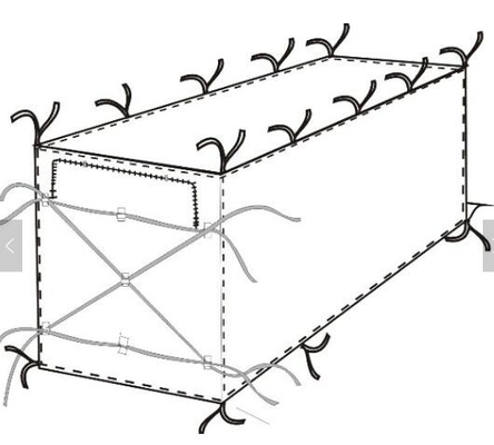 Transparent Open Top 8mil Roll Off Container Liners,6 Mil Waterproof Open Top Roll Off Container Liners,Outdoor Dumpster