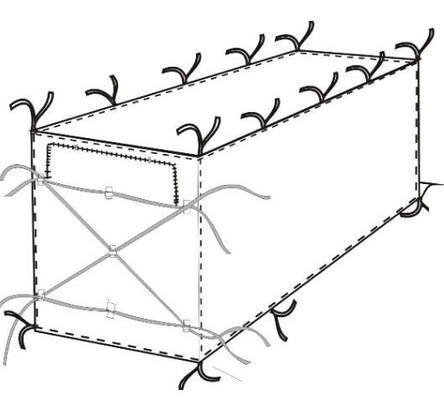 Transparent Open Top 8mil Roll Off Container Liners,6 Mil Waterproof Open Top Roll Off Container Liners,Outdoor Dumpster