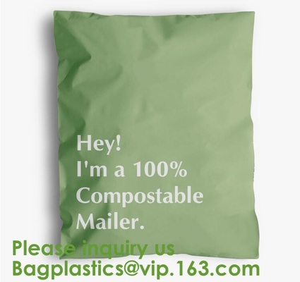 Green Starch Mailer Biodegradable Compostable Plastic Shipping Packaging Apparels Mailing Garment Pack Bags